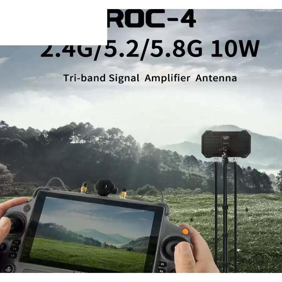 ROC-4 2.4G 5.8G 10W 8000mAh Drone Signal Booster N-Type Antenna Kit best ROC-4 2.4G 5.8G 10W 8000mAh Drone Signal Booster N-Type Antenna Kit best